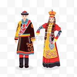 少数民族情侣图片_蒙古族人物