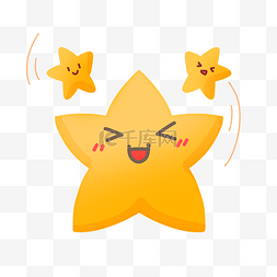 可爱黄色星星图片_黄色星星