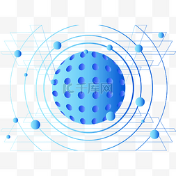 球空间图片_圆形科技感空间