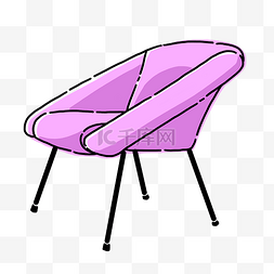 紫色个性创意躺椅