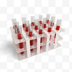 covid-19疫苗红色试管组合