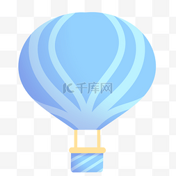 天蓝色热气球