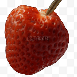 草莓果盘图片_一个美味的草莓果子