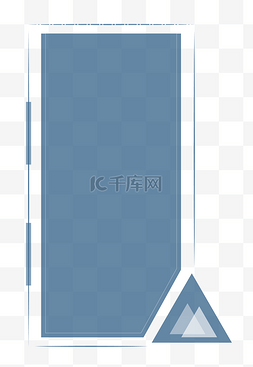 线框几何图片_深蓝色极简色块科技线框