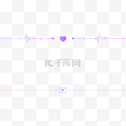 渐蓝图片_蓝紫色七夕分割线