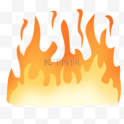 火苗特效png图片_卡通燃烧的火堆
