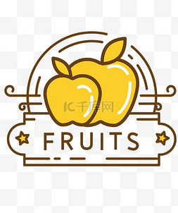 苹果水果图标图片_小清新美食水果图标