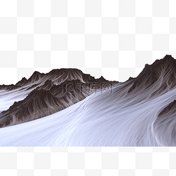 雪山山脉风景图片_雪地山脉