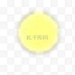 黄色光图片_黄色圆形光亮球体