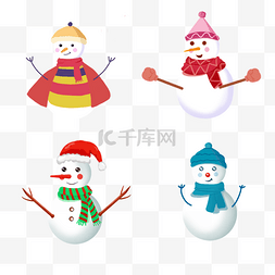 snowman戴帽子的雪人