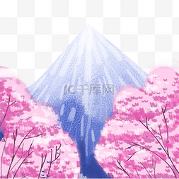 富士山图片_富士山和樱花