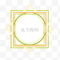 边框圆科技图片_正方形中国风边框