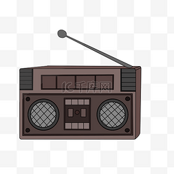 电器收音机的插画