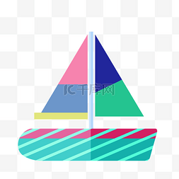 航海船图片_彩色帆船船只