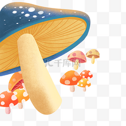 新鲜的大蘑菇