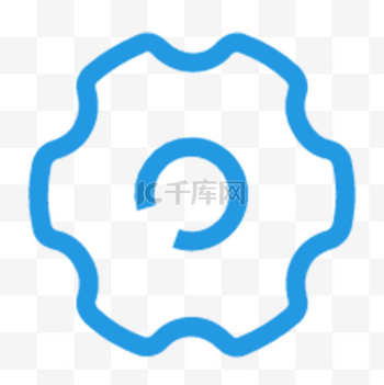 蓝色线性icon医疗图标设计设置