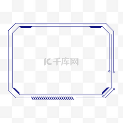 矢量蓝色科技线框图片_矢量蓝色科技线框