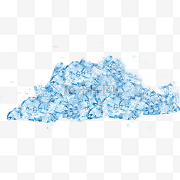 蓝色冰块冰山图片_蓝色冰冻冰山