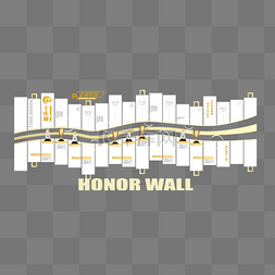 现代企业墙图片_企业公司荣誉墙团队建设白色金色