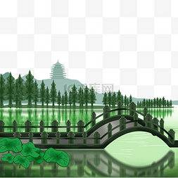西湖十景拱桥