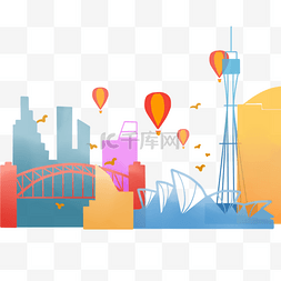 各国签证图片_城市剪影悉尼