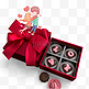 创意可爱情人节情侣巧克力礼盒