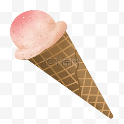 食物草莓味冰淇淋