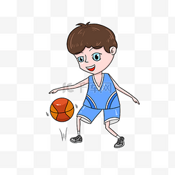 小孩打篮球图片_打篮球小男孩