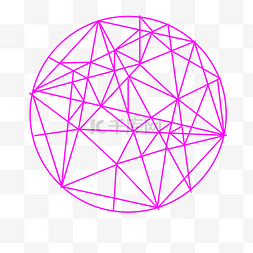 粉色科技线条图片_粉色线条几何图形装饰