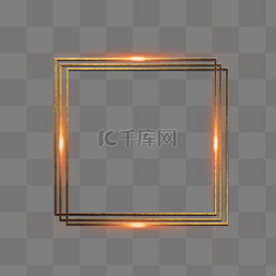 图片_霓虹灯金色边框