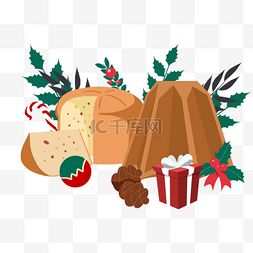 大松果图片_下午茶圣诞节大面包panettone