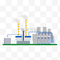 环保城市图片_城市工厂元素