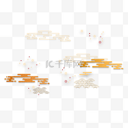 云纹装饰图片_新年云纹装饰