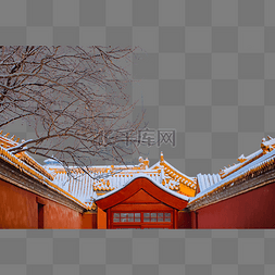 冬国风图片_故宫的雪景