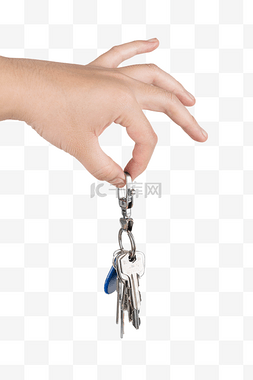 钥匙串图片_手拿一串钥匙