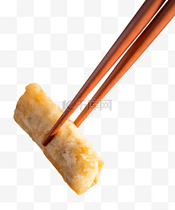 中餐美食年味餐饮春卷筷子