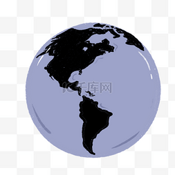 低碳环保蓝色图片_黑色蓝色地球
