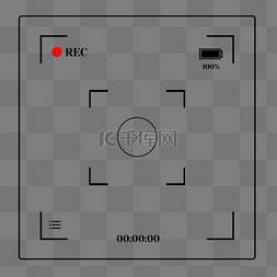相机记录框图片_视频录制相机拍摄边框