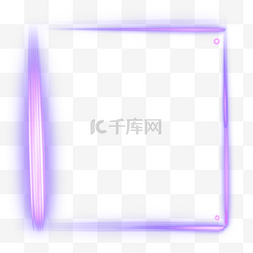手电筒紫光图片_紫色光效简约边框电商渐变