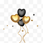 黑金立体气球