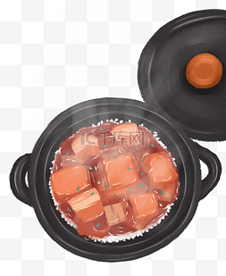 砂锅红烧肉图片_红烧肉砂锅饭