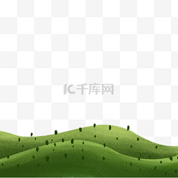 绿色的森林卡通图片_绿色的森林免抠图