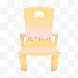 黄色塑料椅子