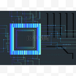 科技芯片背景图片_科技芯片科技之光