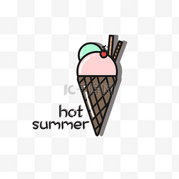 创意冰淇淋插图