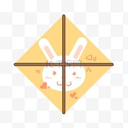黄色小兔子风筝