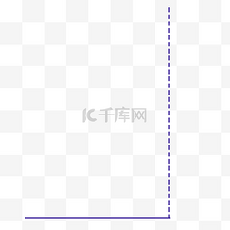 紫色虚线实线简约边框