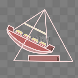 立体海盗船玩具
