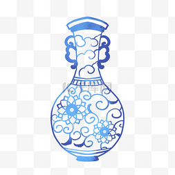 古代花瓶图片_古代青花瓷花瓶