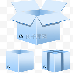 纸盒矢量图图片_纸箱纸盒矢量图